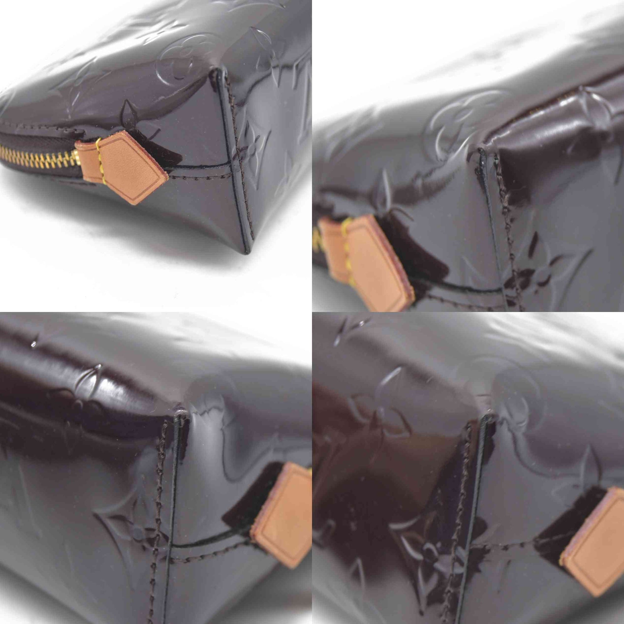 $530 LOUIS VUITTON Vernis Cosmetic Pouch Amarante CONSIGMENT AUCTION