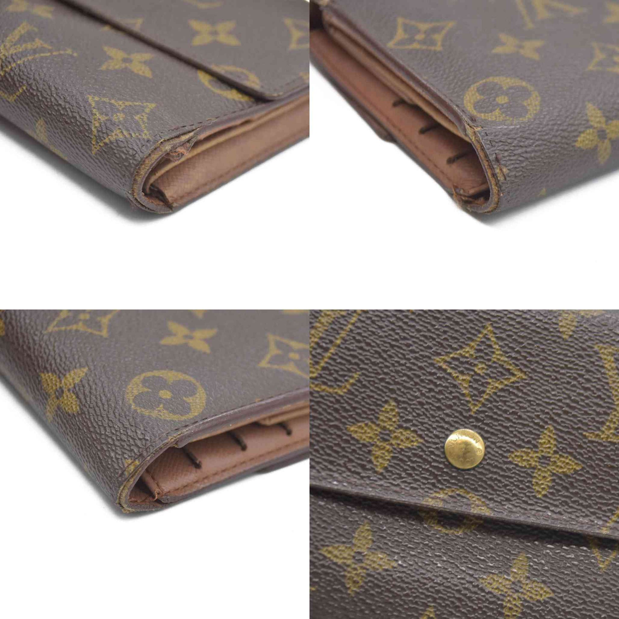 Louis Vuitton Monogram Porte Tresor International Trifold Long Wallet TH0928
