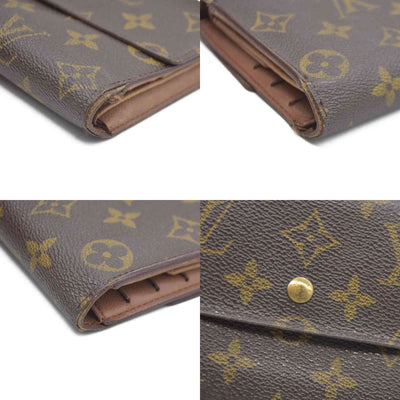Louis Vuitton Monogram Porte Tresor International Trifold Long Wallet TH0928