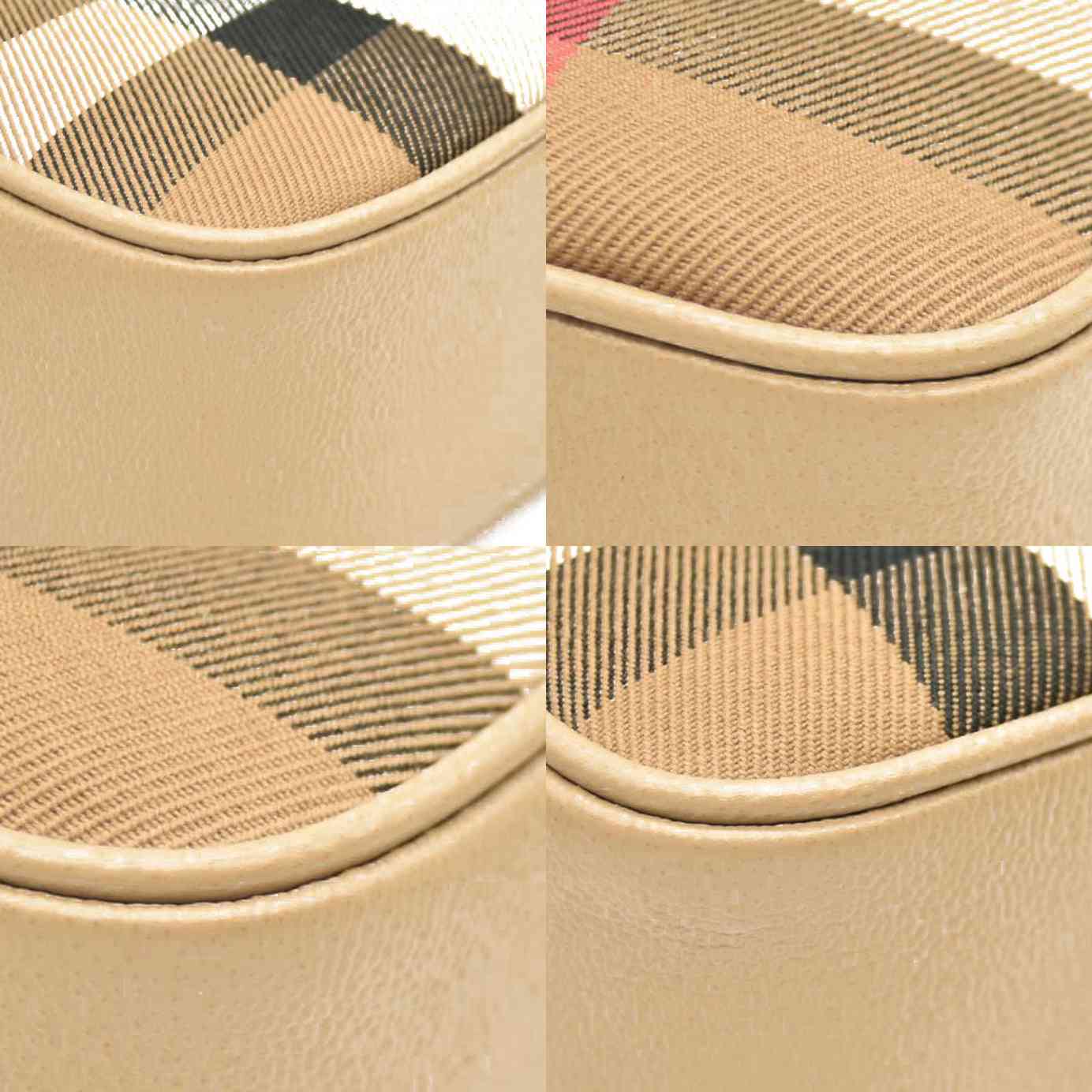 Burberry Calfskin Vintage Check Small Camera Bag Archive Beige