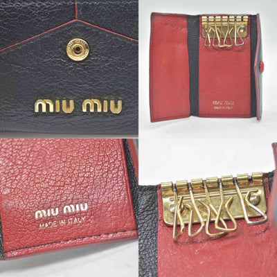 $440 Miu Miu Madras Love Key Case