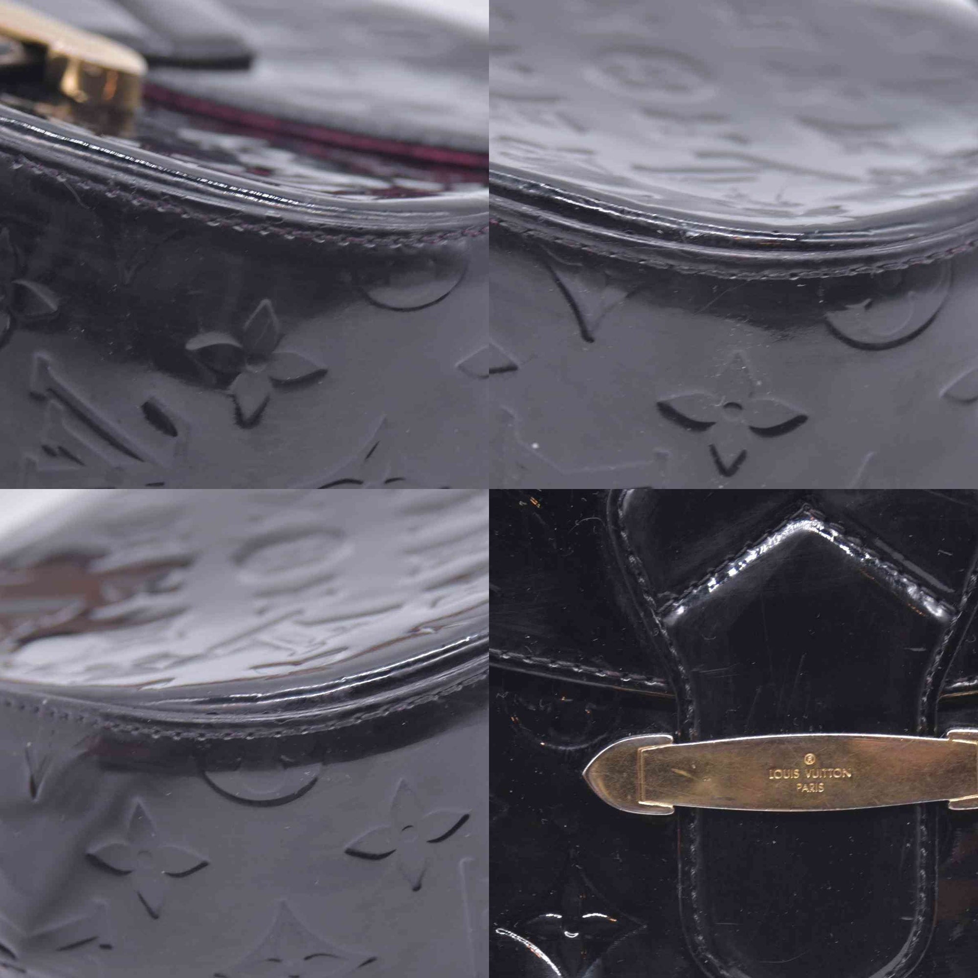 $1640 2011 Louis Vuitton  Vernis Bellflower GM Black CONSIGNMENT FL4151 10020925