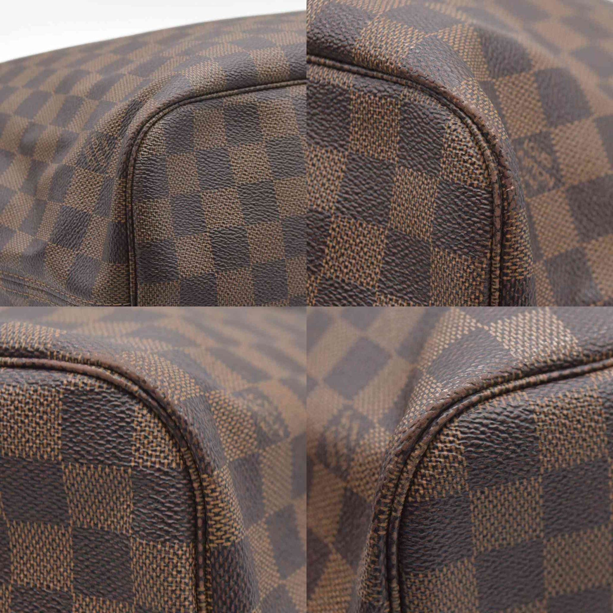 $2170 Louis Vuitton  Damier Ebene Neo Neverfull MM Rose Ballerine AR513