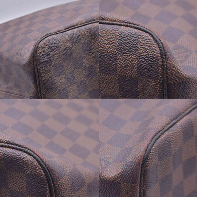 $2240 2009 Louis Vuitton Damier Ebene Neverfull MM Cherry AR0049 CONSIGNMENT 10021074