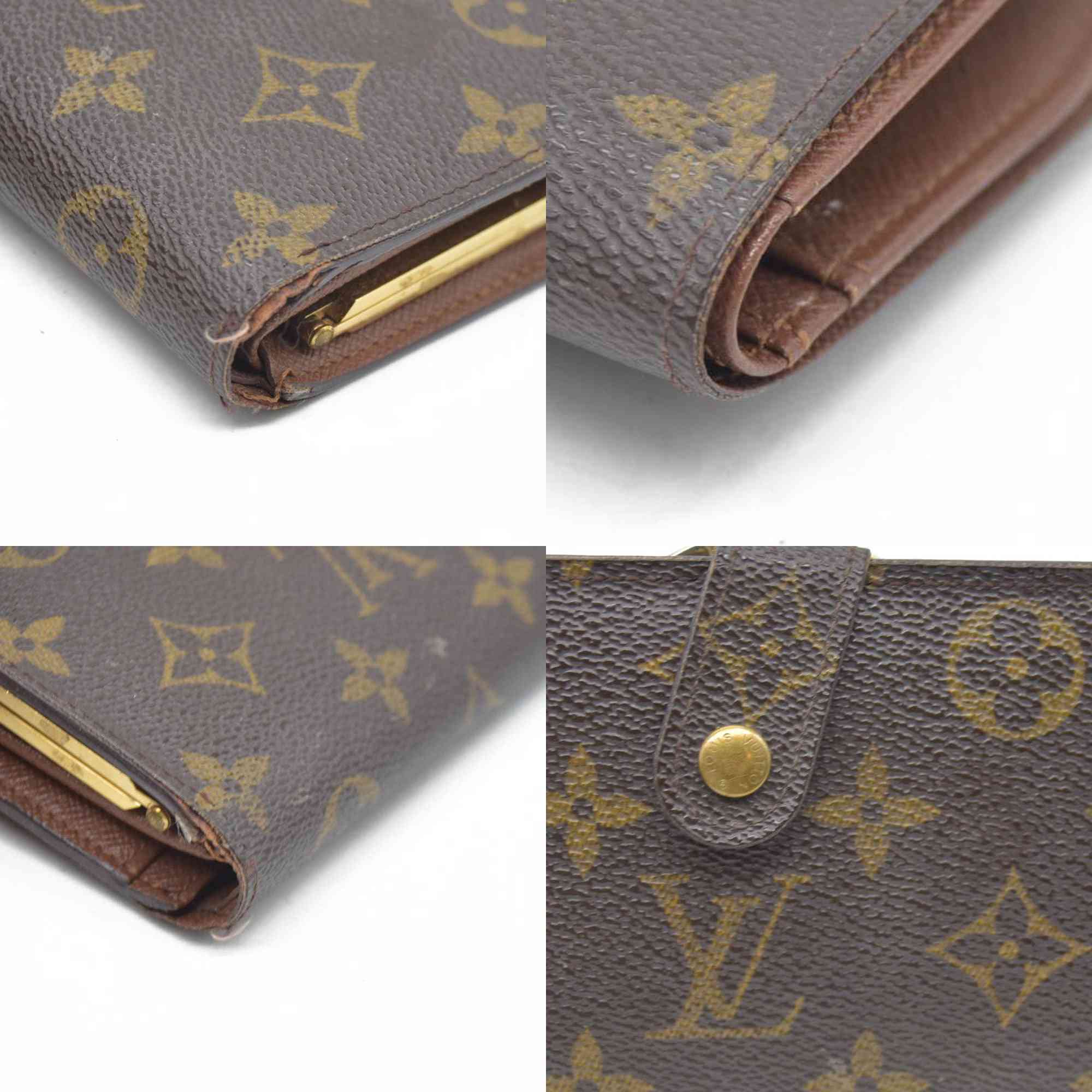 AUCTION $750 Louis Vuitton  Monogram French Purse Wallet TH0021