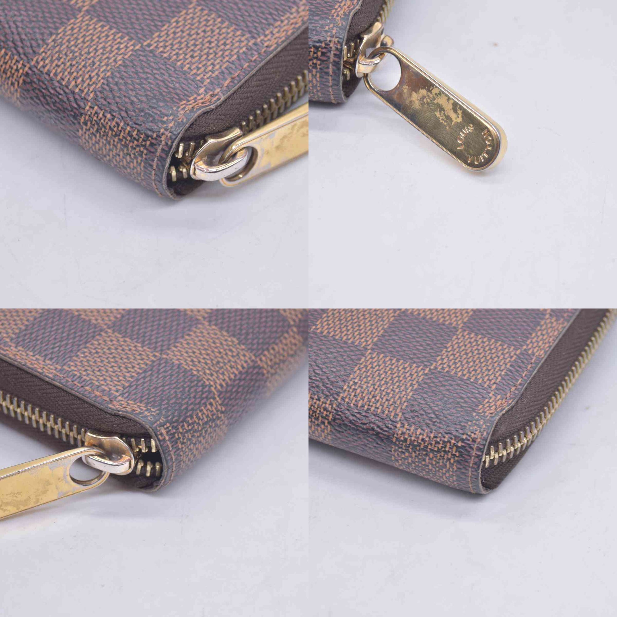 $965 2012 Louis Vuitton Damier Ebene Zippy Wallet CA3172 CONSIGNMENT