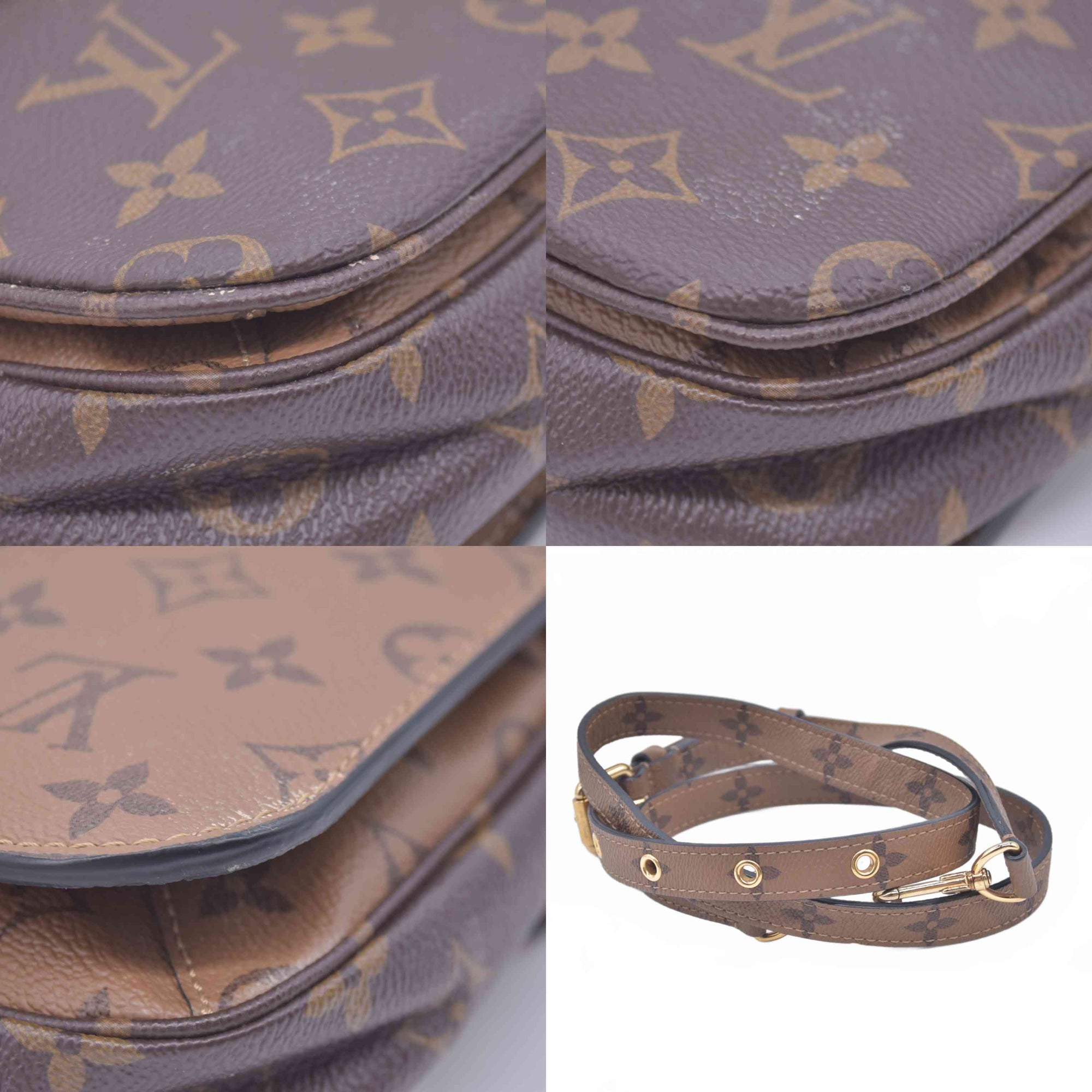 $2840 2020 Louis Vuitton Reverse Monogram Pochette Metis DR5200 10020897