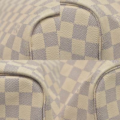 $2170 Louis Vuitton Damier Azur Neverfull MM AR0115