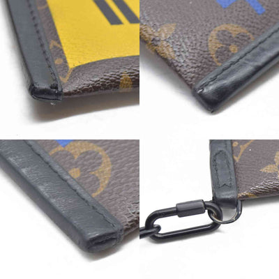 $2180 Louis Vuitton  Monogram Double Flat Messenger Marron CONSIGNMENT