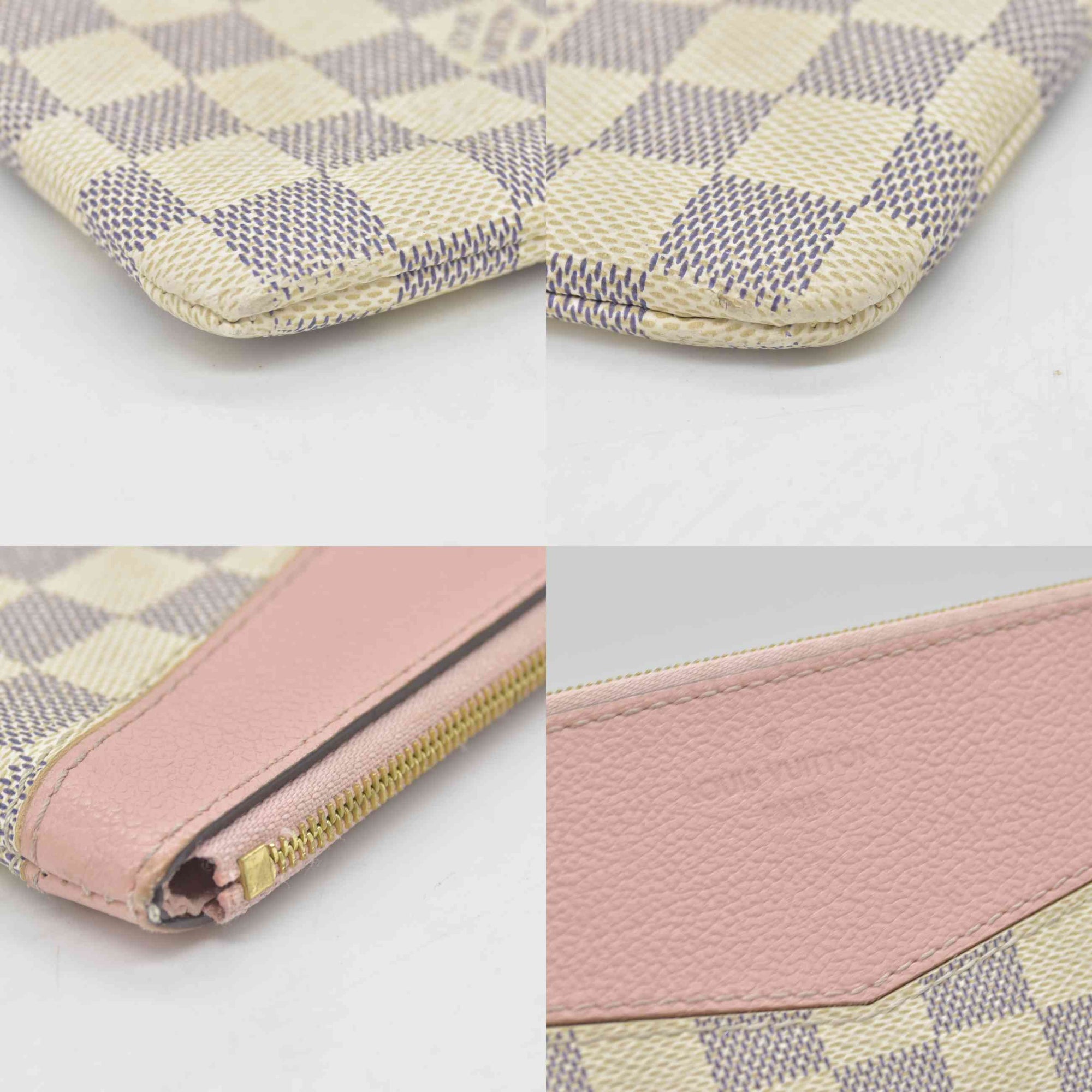 $745 2020 Louis Vuitton Daily Clutch Damier Azur TN0230