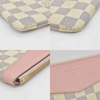 $745 2020 Louis Vuitton Daily Clutch Damier Azur TN0230