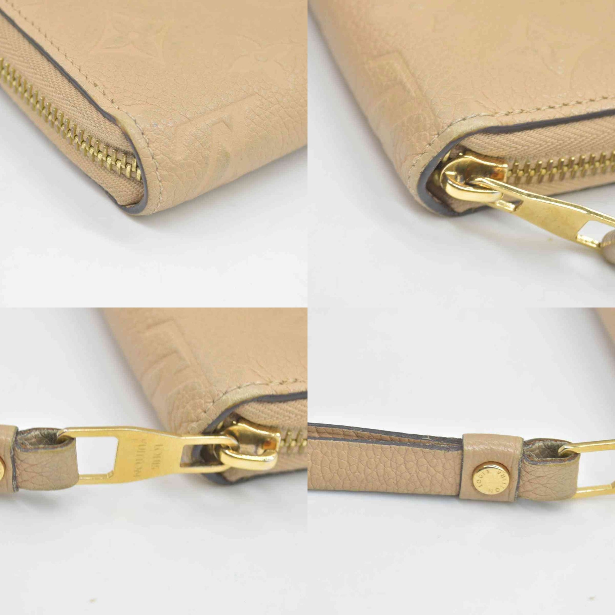 $1170 2015 Louis Vuitton Empreinte Clemence Wallet Dune  CONSIGNMENT SP2145