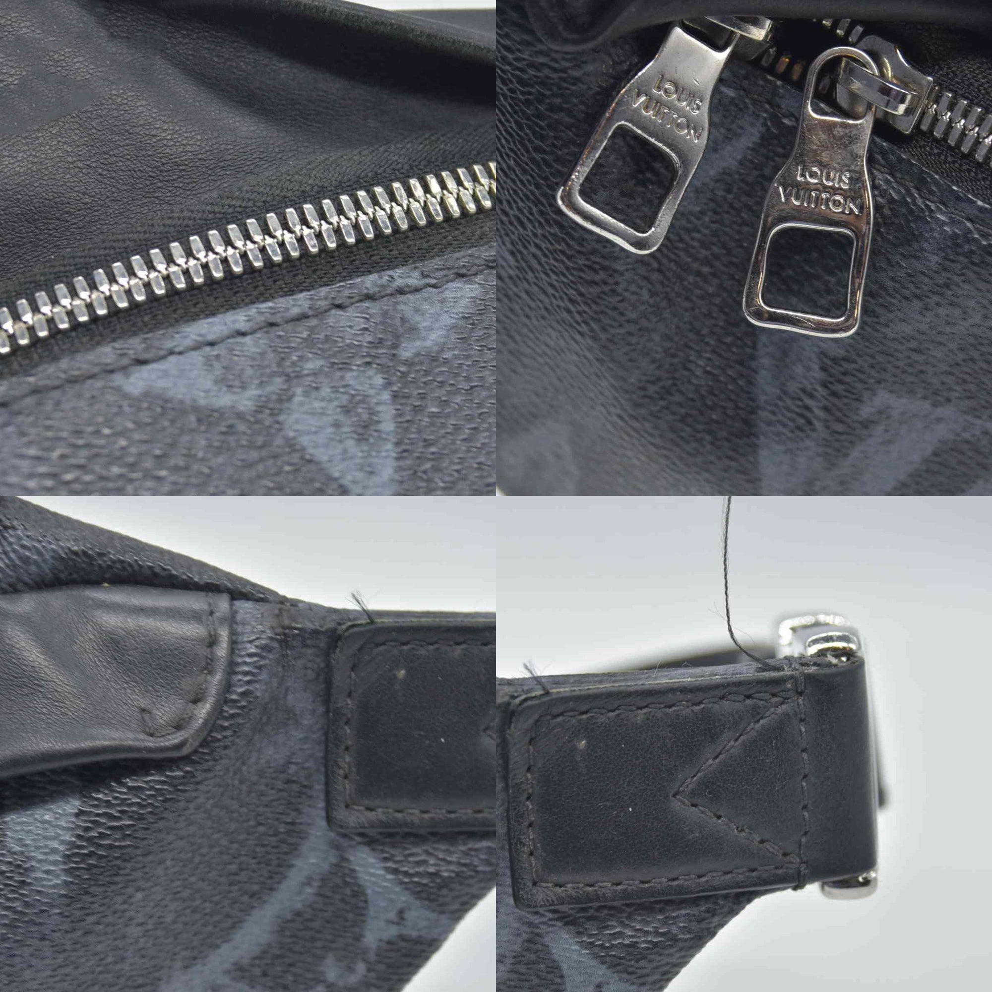 $2150 2020 Louis Vuitton Monogram Pastel Discovery Bumbag Black CA4220