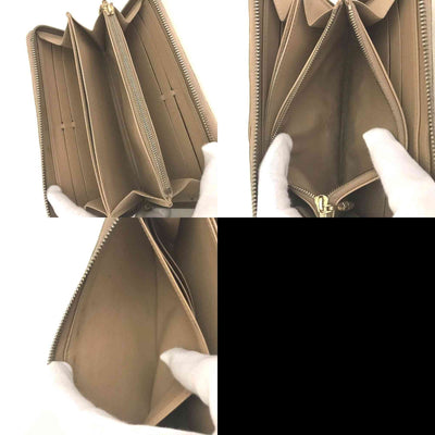 Louis Vuitton Monogram Vernis Zippy Zip Around Long Wallet Noisette CA0066