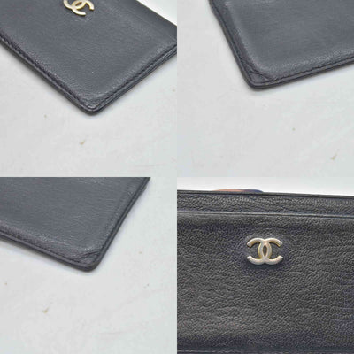 Chanel Goatskin CC Card Holder Black CONSIGNMENT