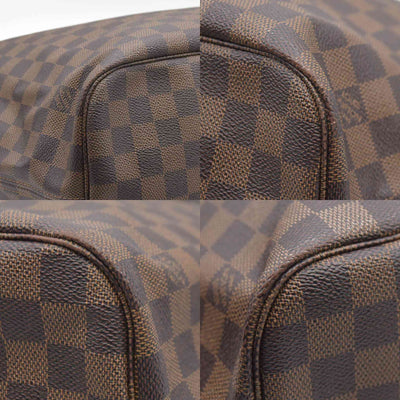 $2170 Louis Vuitton  Damier Ebene Neo Neverfull MM Rose Ballerine