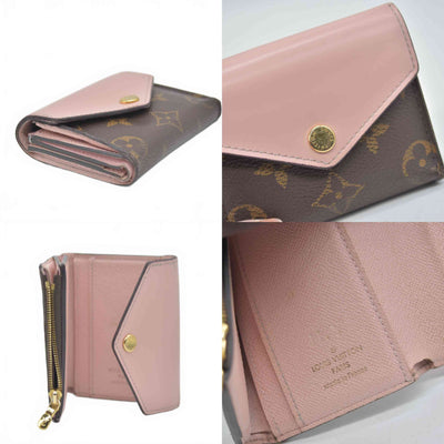 $625 2020 Louis Vuitton Monogram Zoe Wallet Pink Rose Ballerine MI0240