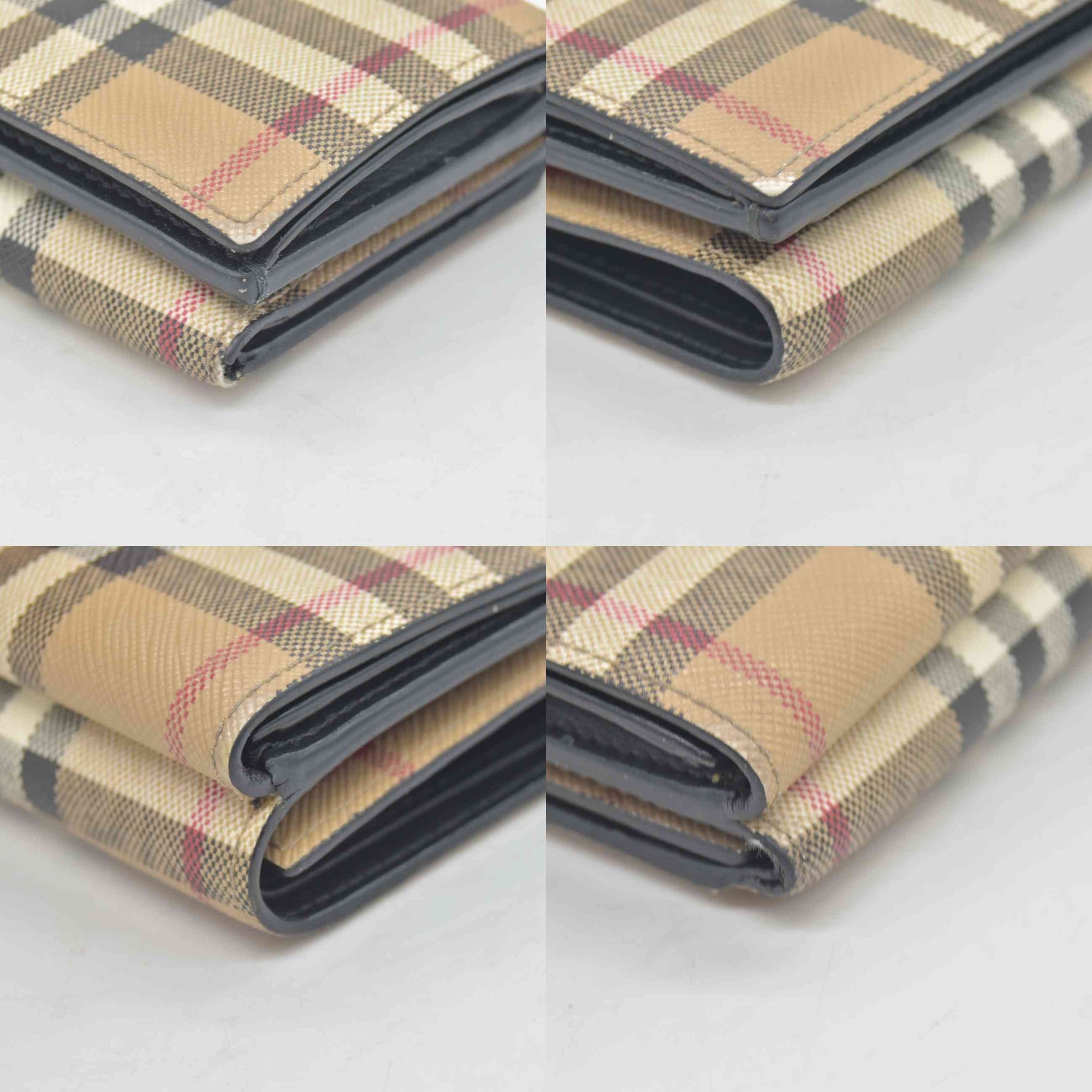 $590 Burberry Men's Trifold Wallet Archive Beige