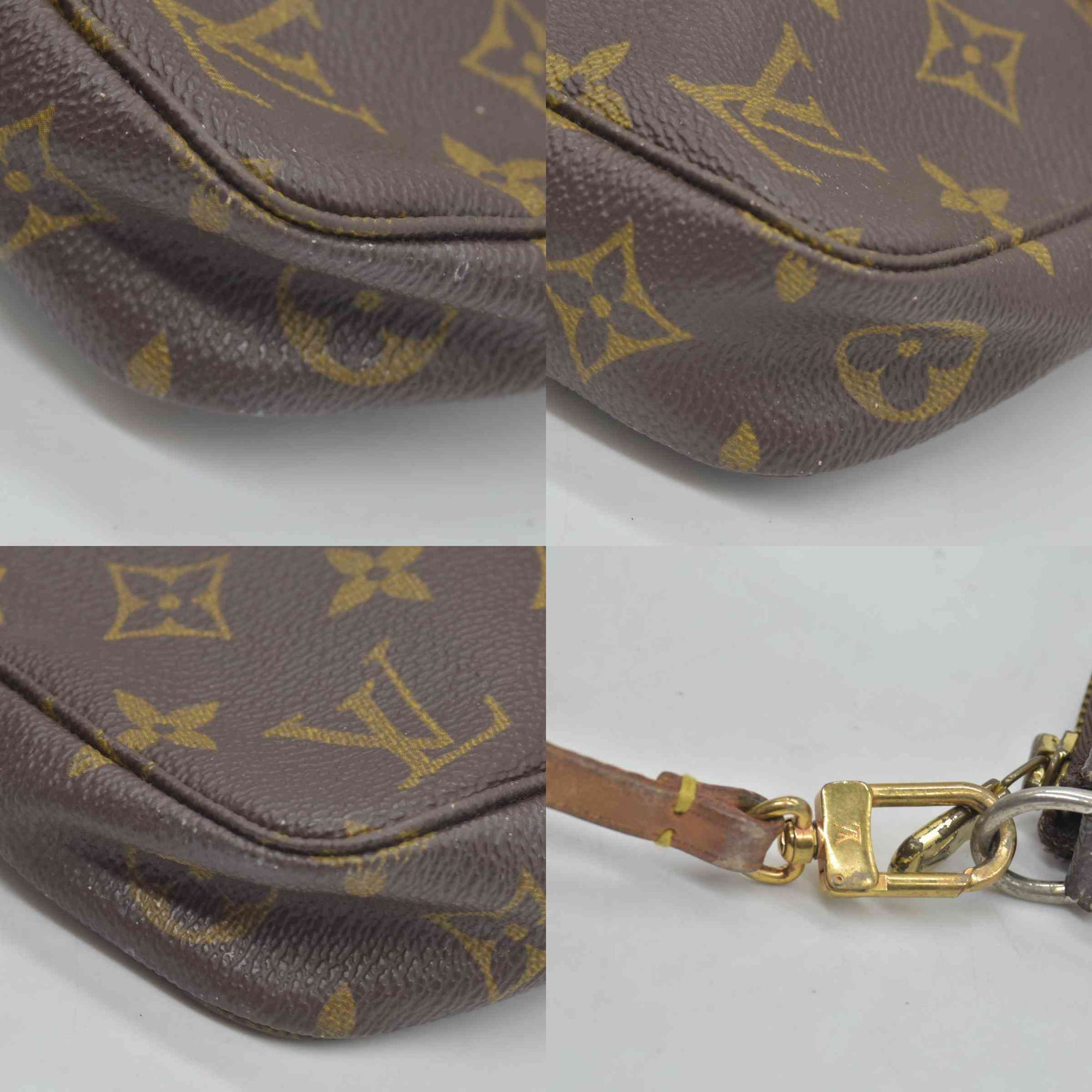 $1290 1999 Louis Vuitton Monogram Pochette Accessories Pouch Bag VI1909 10019068