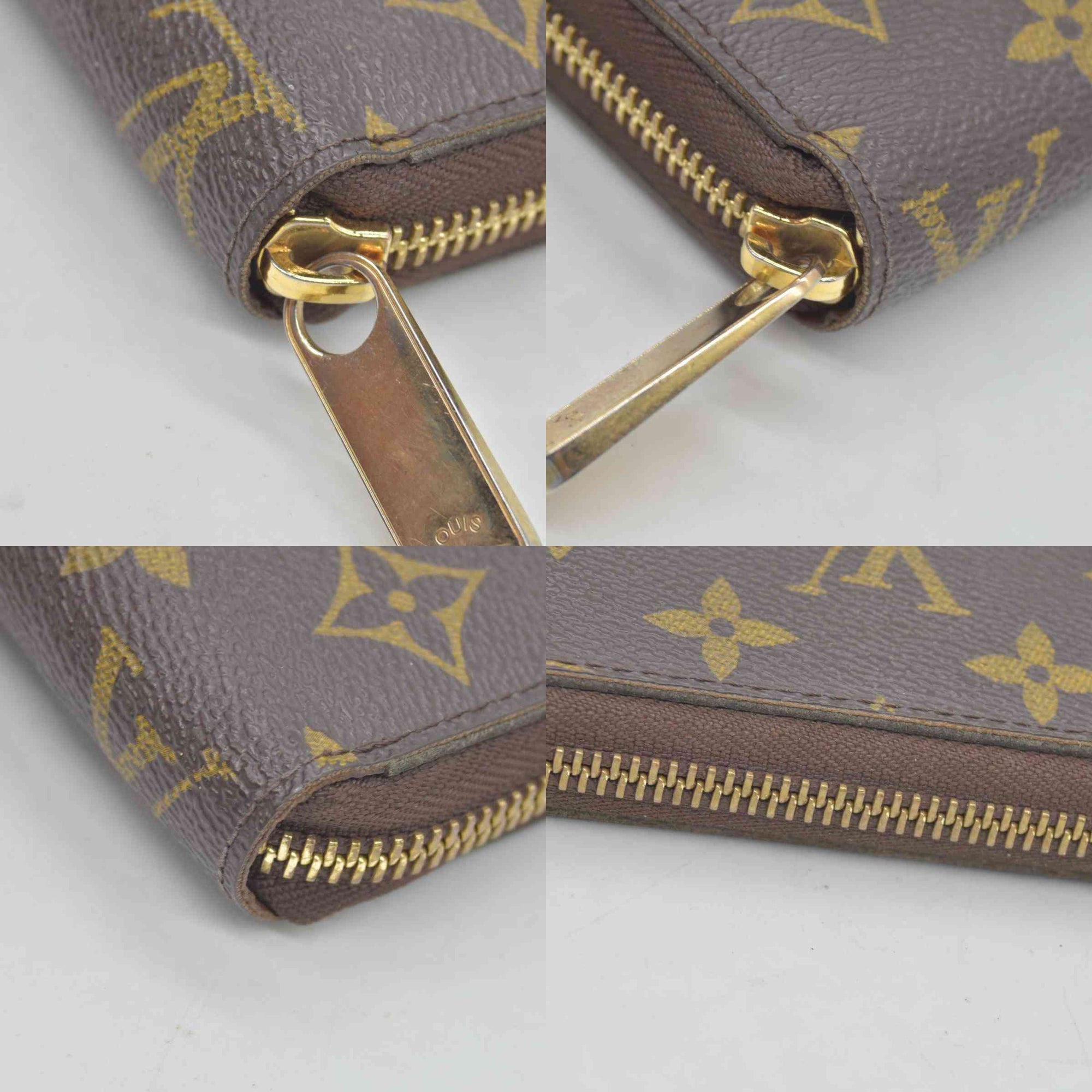 $940 2014 Louis Vuitton LV Monogram Zippy Wallet SD0164