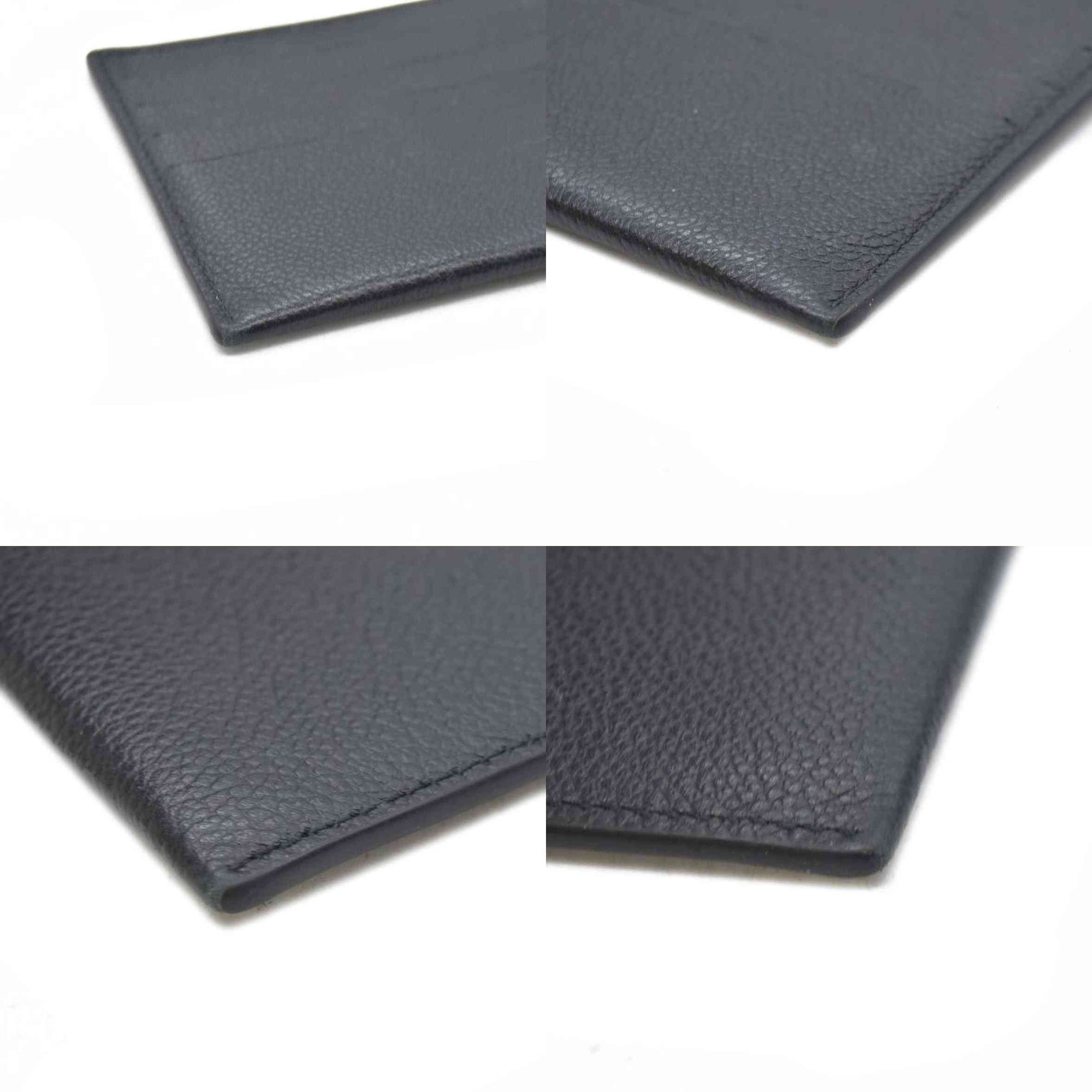 $440 Louis Vuitton  Calfskin Felicie Chain Wallet Card Holder Insert Black