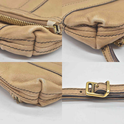 $990 Burberry  Leather Fold Over Wristlet Clutch CONSIGNMENT