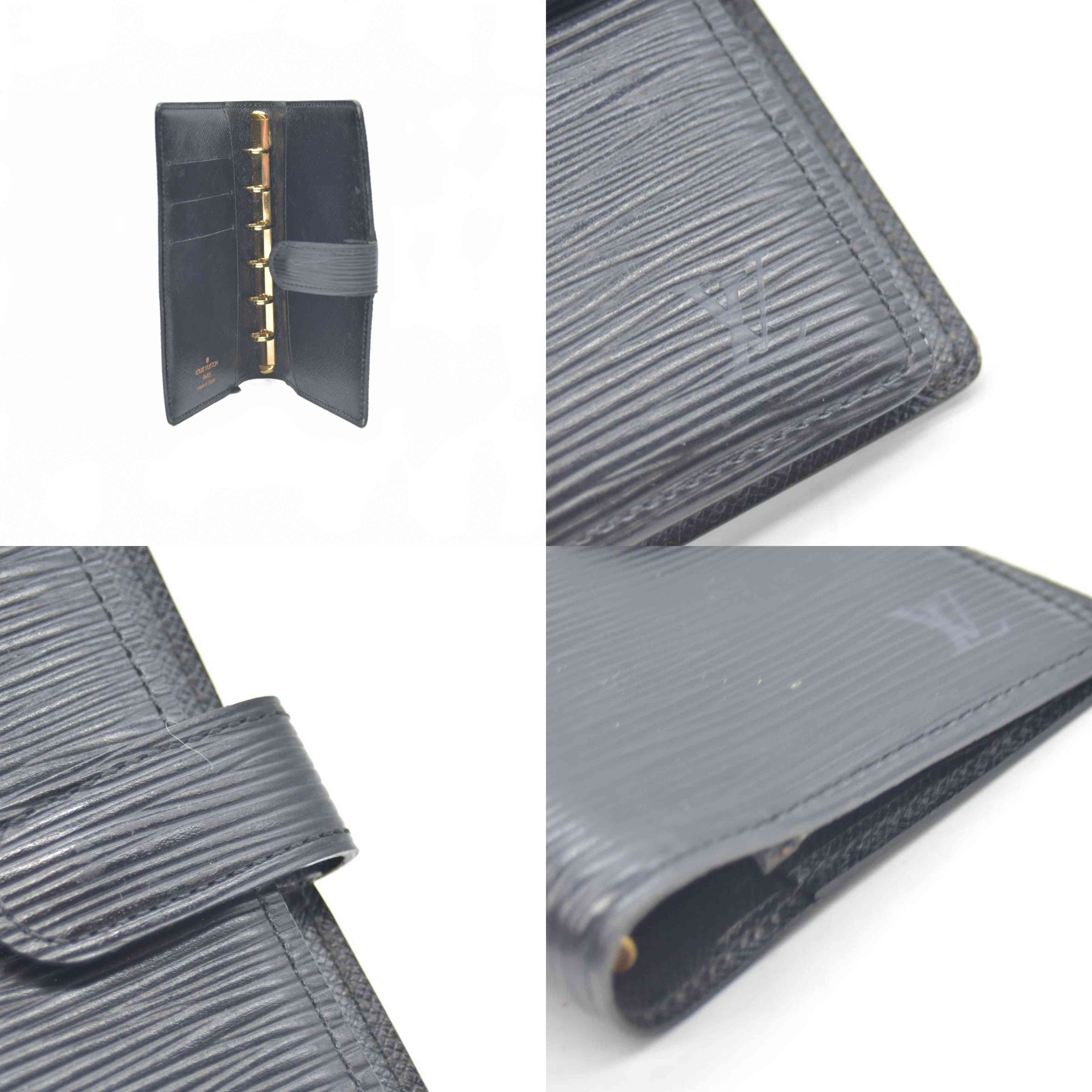 $505 Louis Vuitton Small Epi Agenda Black CA0935 CONSIGNMENT