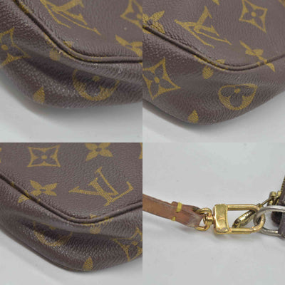 $1290 1999 Louis Vuitton Monogram Pochette Accessories Pouch Bag VI1909