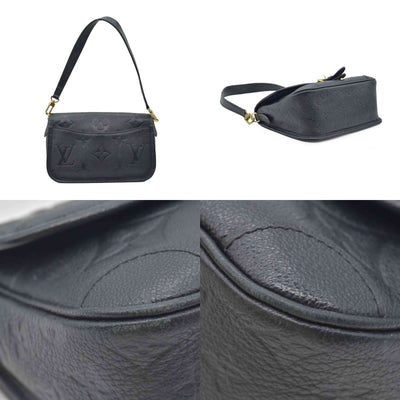 $2850 Louis Vuitton Monogram Diane Black Empreinte Leather Shoulder Bag