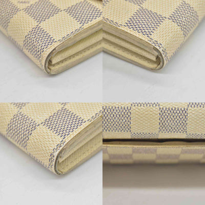 $775 Louis Vuitton Damier Azur Sarah Wallet NM CONSIGNMENT