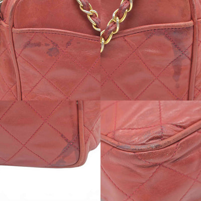 $3850 1986-1988 Chanel Red Lambskin Tassel CC Fringe Camera Bag