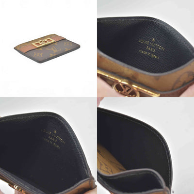 $460 Louis Vuitton Monogram Canvas Reverse Dauphine Card Holder RFID CONSIGNMENT