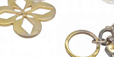 Louis Vuitton Malletage Blossom Bag Charm Key Holder OB0196