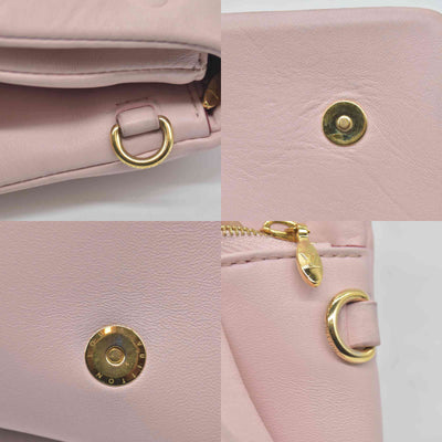 $2840 Louis Vuitton Monogram Embossed Pochette Coussin