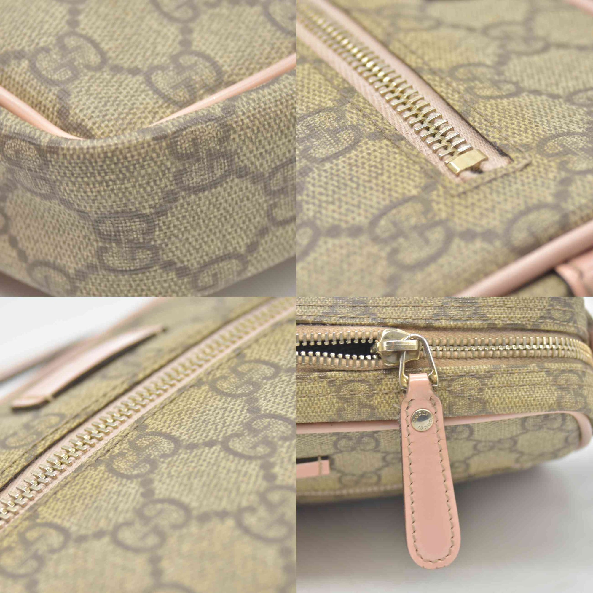 $780 Gucci GG Plus Monogram Small Shoulder Bag Light Pink