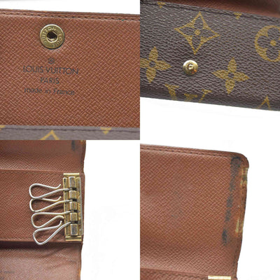 AUCTION $295 Louis Vuitton Monogram Multiples 4 Ring Key Holder