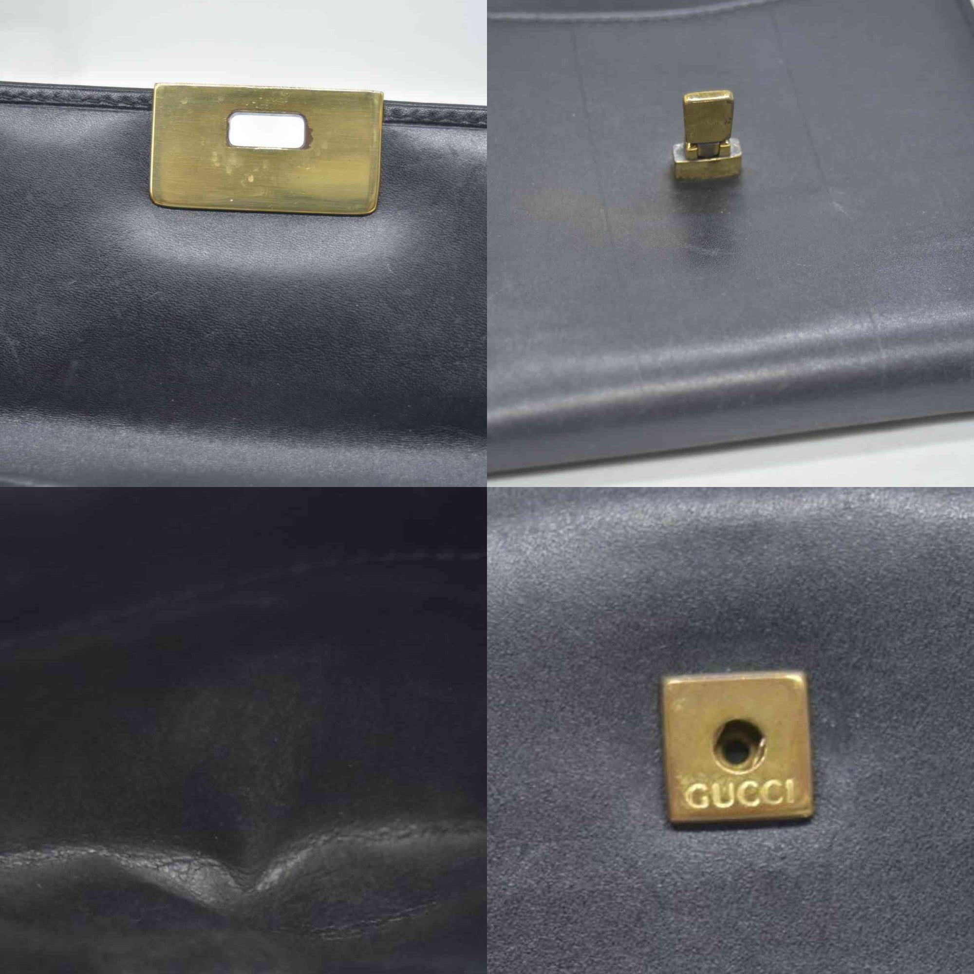 $490 GUCCI Black Leather Bi-fold Wallet CONSIGNMENT