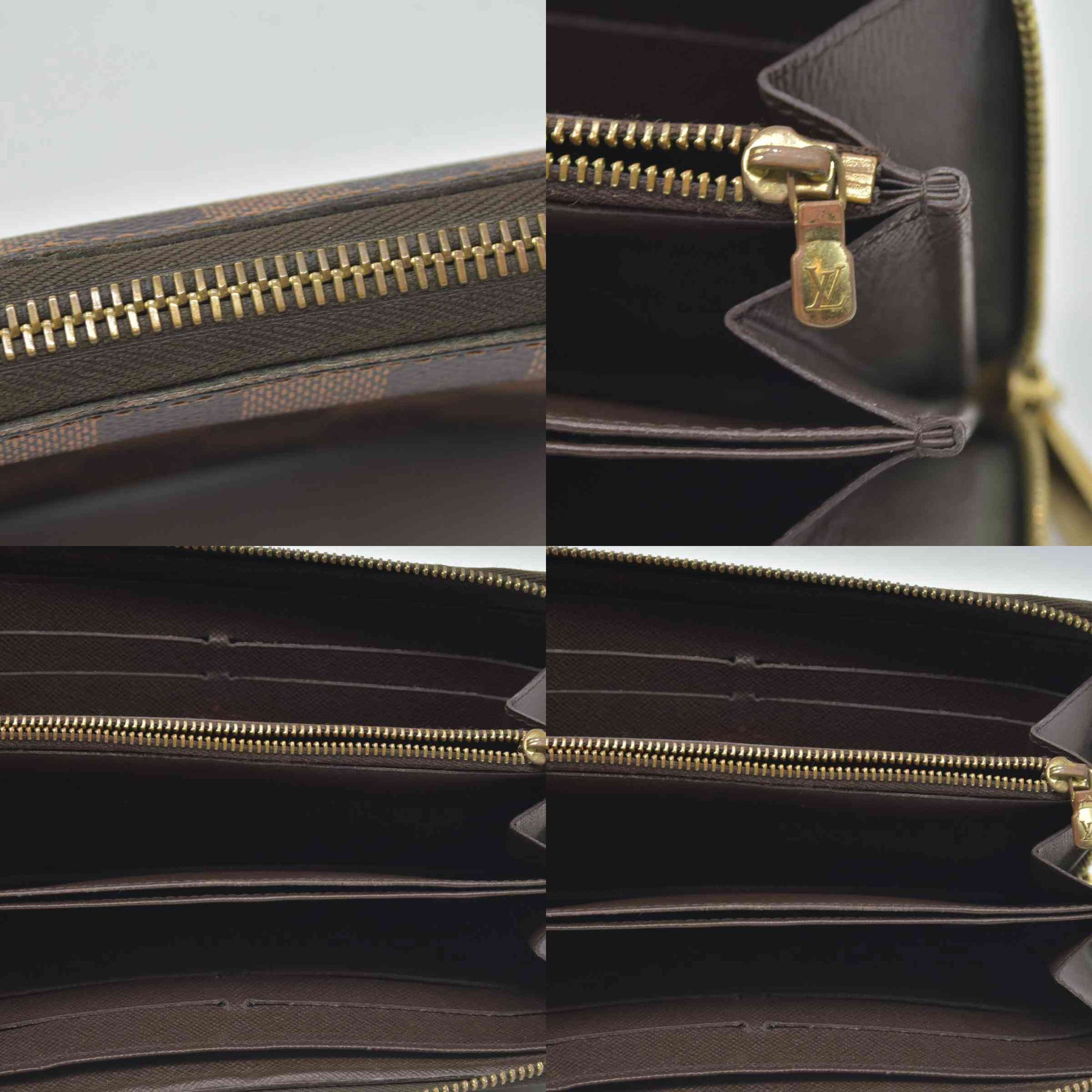 $915 Louis Vuitton Damier Ebene Zippy Wallet CONSIGNMENT