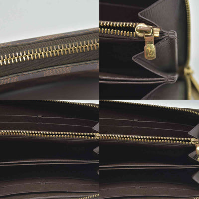 $915 Louis Vuitton Damier Ebene Zippy Wallet CONSIGNMENT