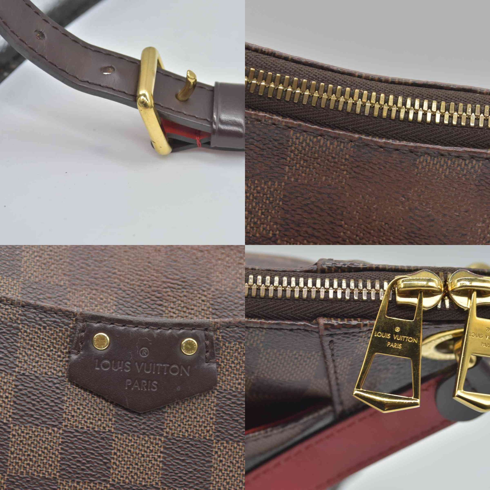 $1520 2018 Louis Vuitton Damier Ebene South Bank Besace DR0198