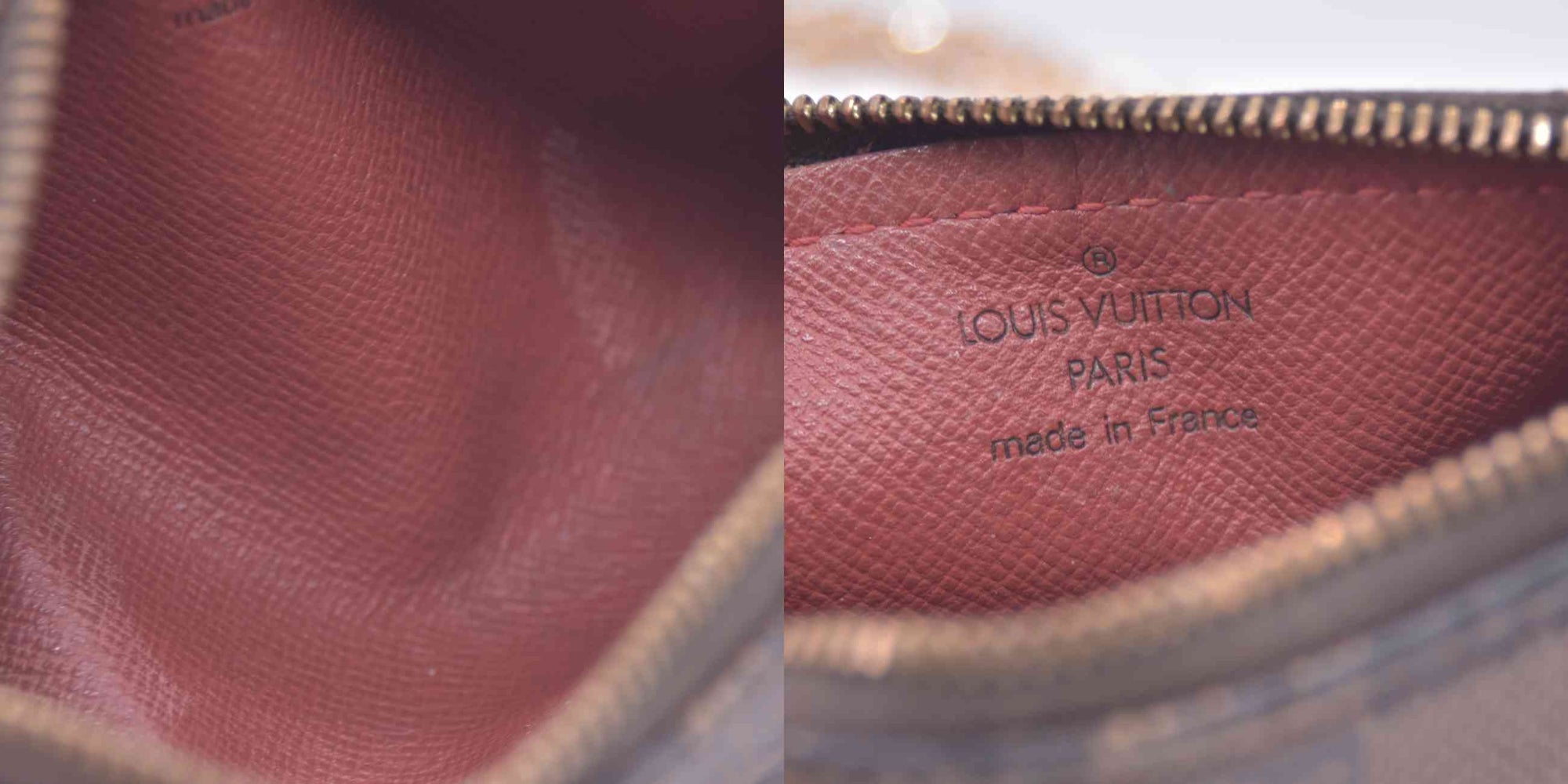 $1560 LOUIS VUITTON Damier Ebene Papillon Pochette MODIFIED