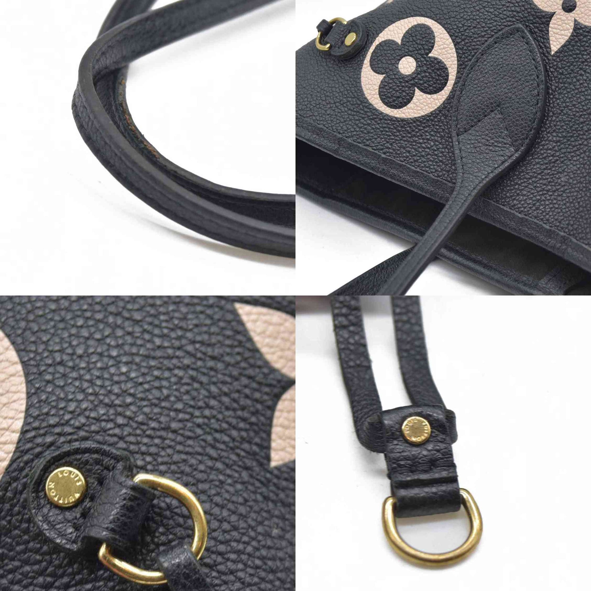 $3050 Louis Vuitton Neverfull NM Tote Bicolor Monogram Empreinte Giant MM