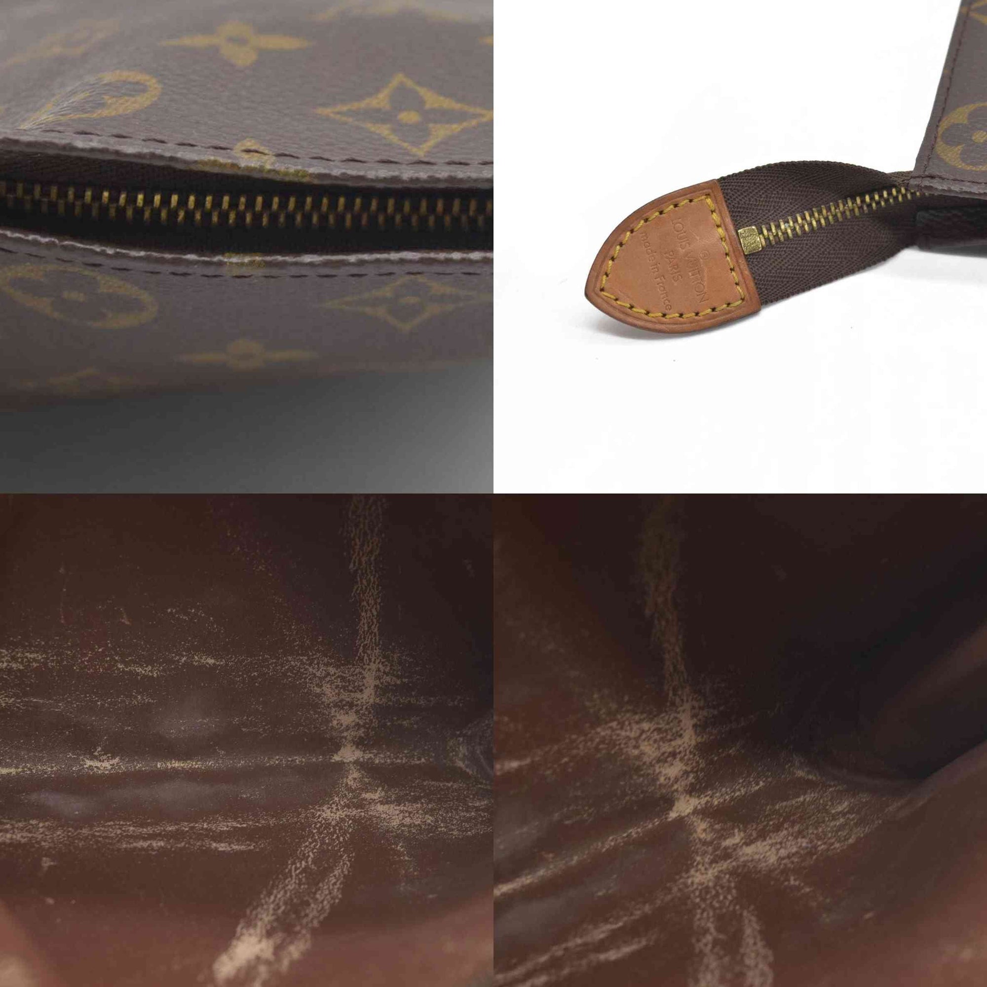 Louis Vuitton Monogram Poche Toilette 26 Cosmetics Pouch Purse  TH01914