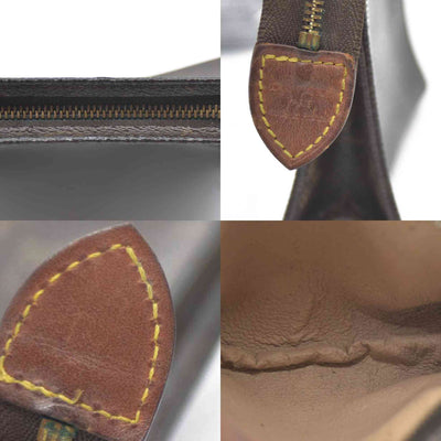 Louis Vuitton Monogram Poche Toilette 15 Cosmetics Pouch Purse Brown MB0042