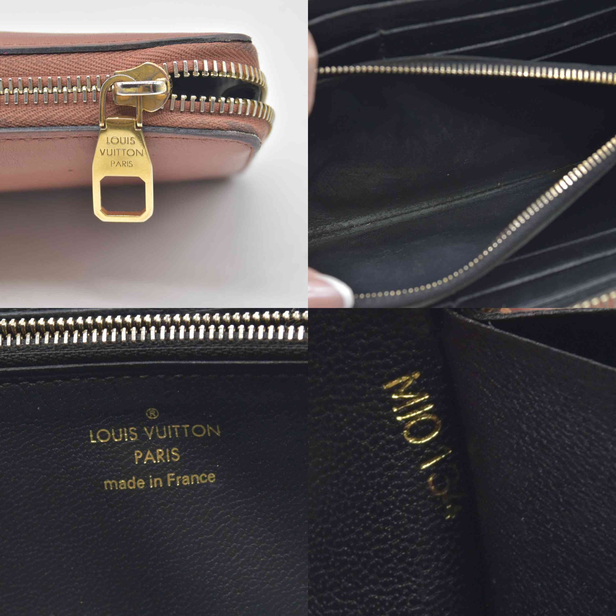 $1250 2014 Louis Vuitton Parnassea Portefeuille Iena Zip Around Long Wallet MI0134