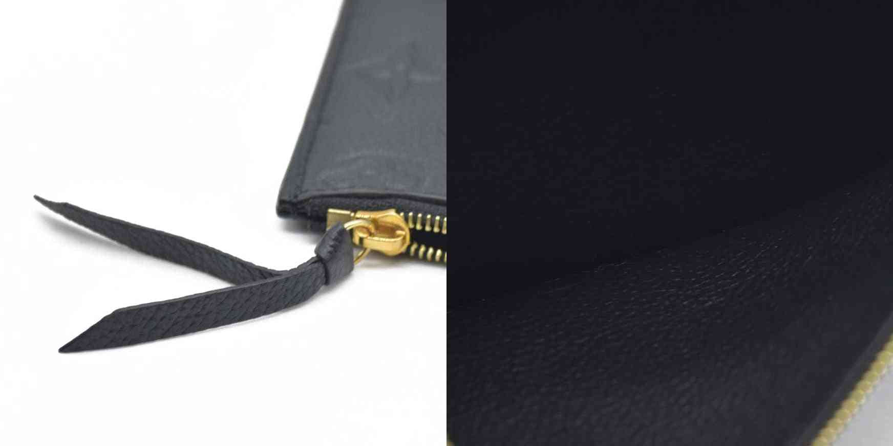 AUCTION LOUIS VUITTON  Epi Pochette Felicie Black  Noir $1720 Zipper Pouch