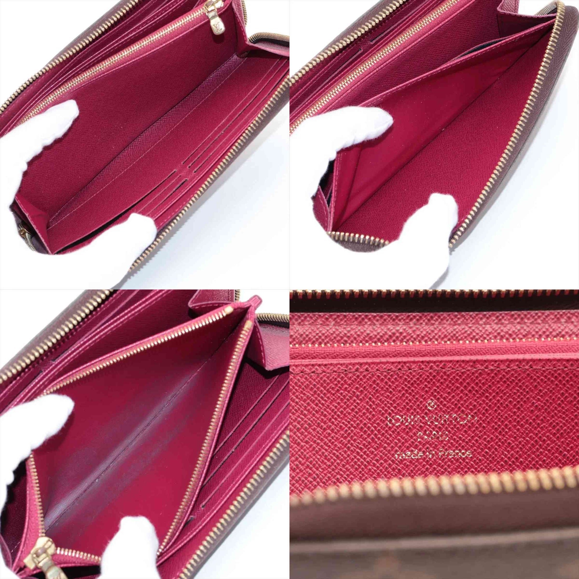 $915 LM0280 2020 Louis Vuitton Monogram Zippy Wallet Fuchsia