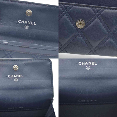 AUCTION $525 Chanel Interlocking CC Logo Card Holder
