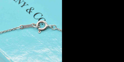 $400 Tiffany & Co. Infinity Necklace Sterling Silver Elsa Peretti Interlocking Ovals Pendant Necklace