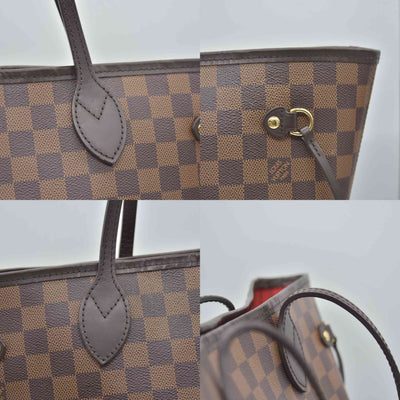 $2240 2020 Louis Vuitton Damier Ebene Neverfull MM SD4290